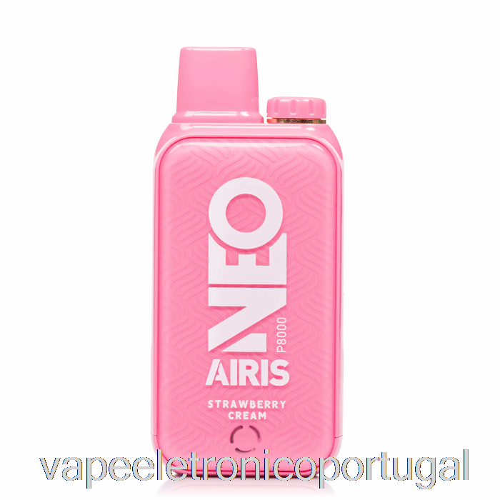 Vape Eletrônico Airis Neo P8000 Creme De Morango Descartável